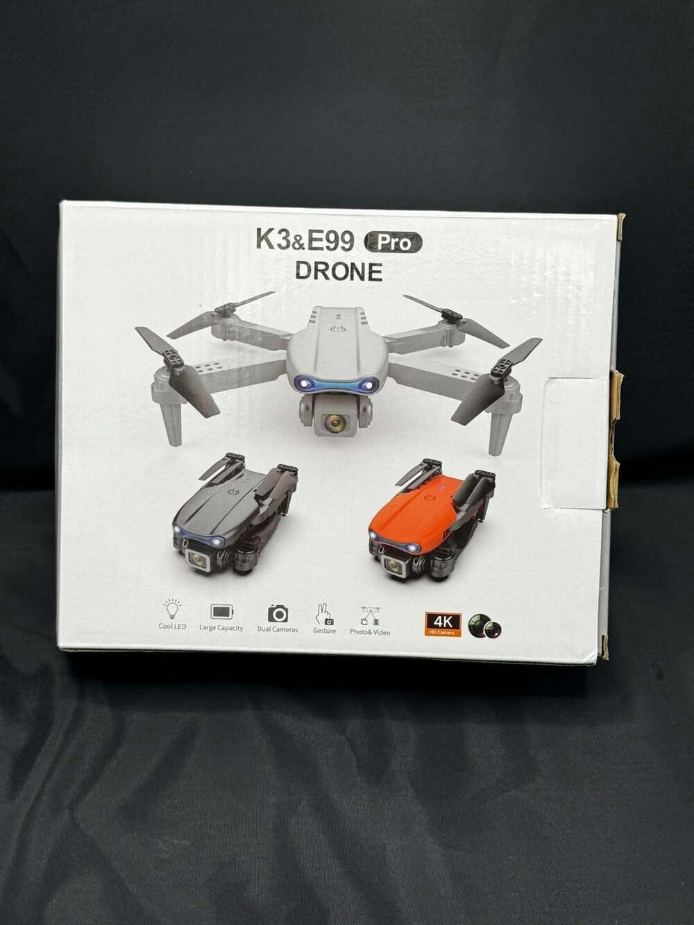 Mini Drone 4K Dual Camera Folding RC Quadcopter with Carrying Case